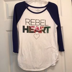 American eagle rebel heart shirt